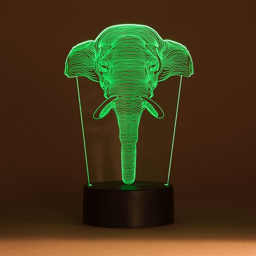 3D LED Night light Elephant